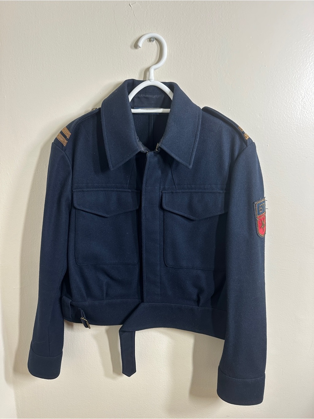 Polo by Ralph Lauren Navy Military-Inspired Wool Jacket
